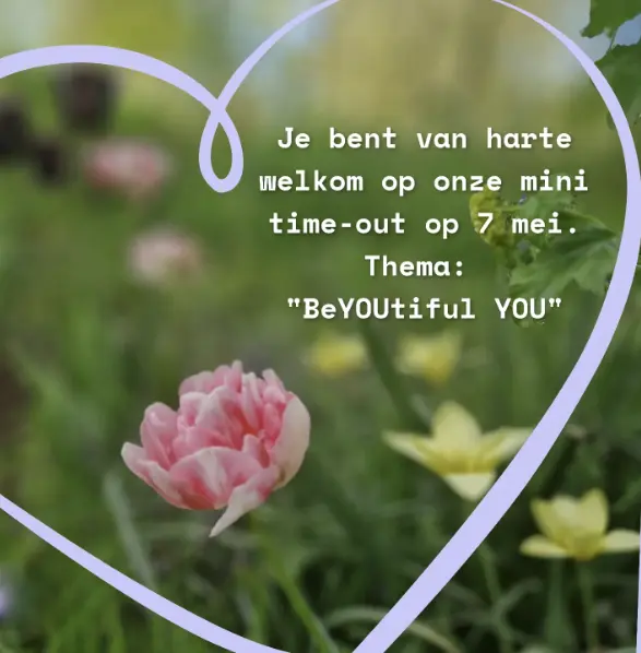 met bloemen op achtergrond